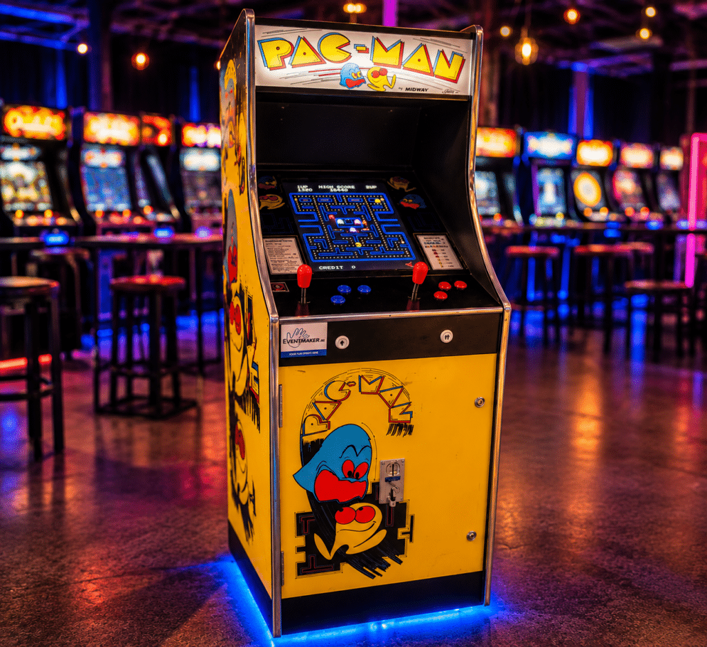 Original Pac-Man arcadekast huren bij Eventrentals