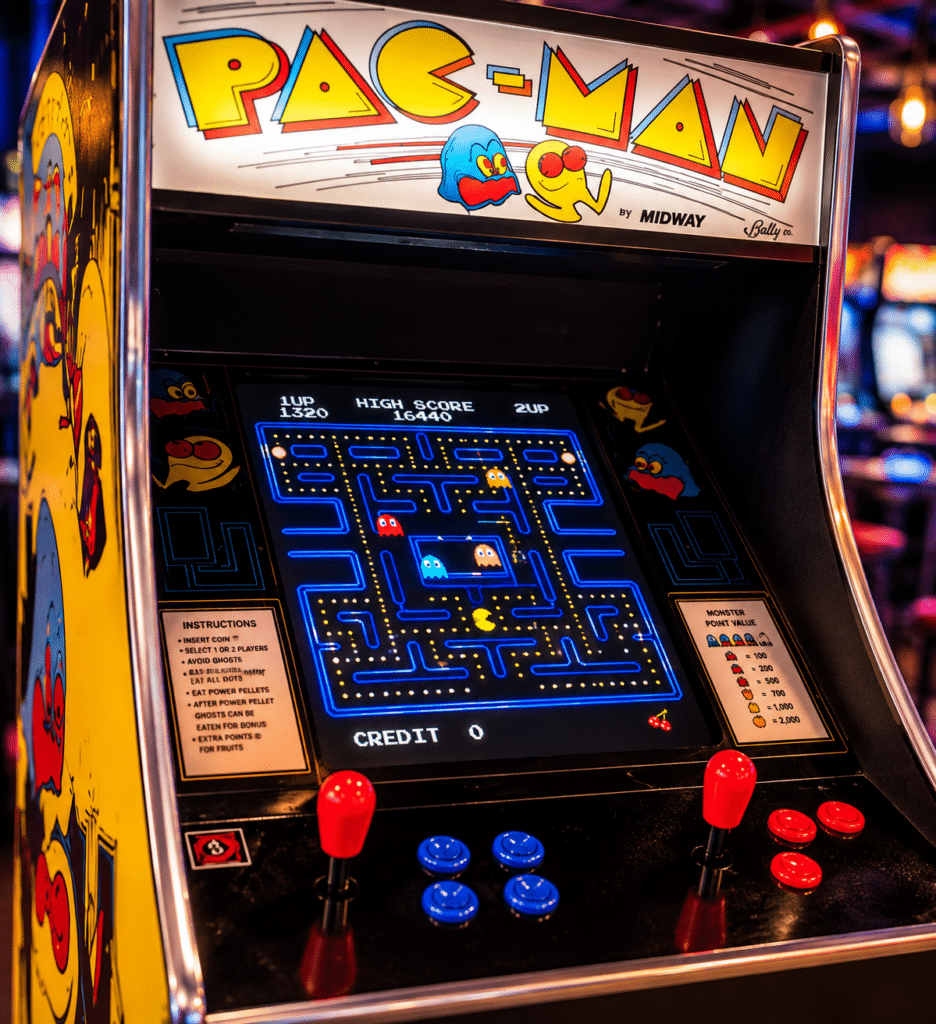 Close-up van Original Pac-Man arcadekast